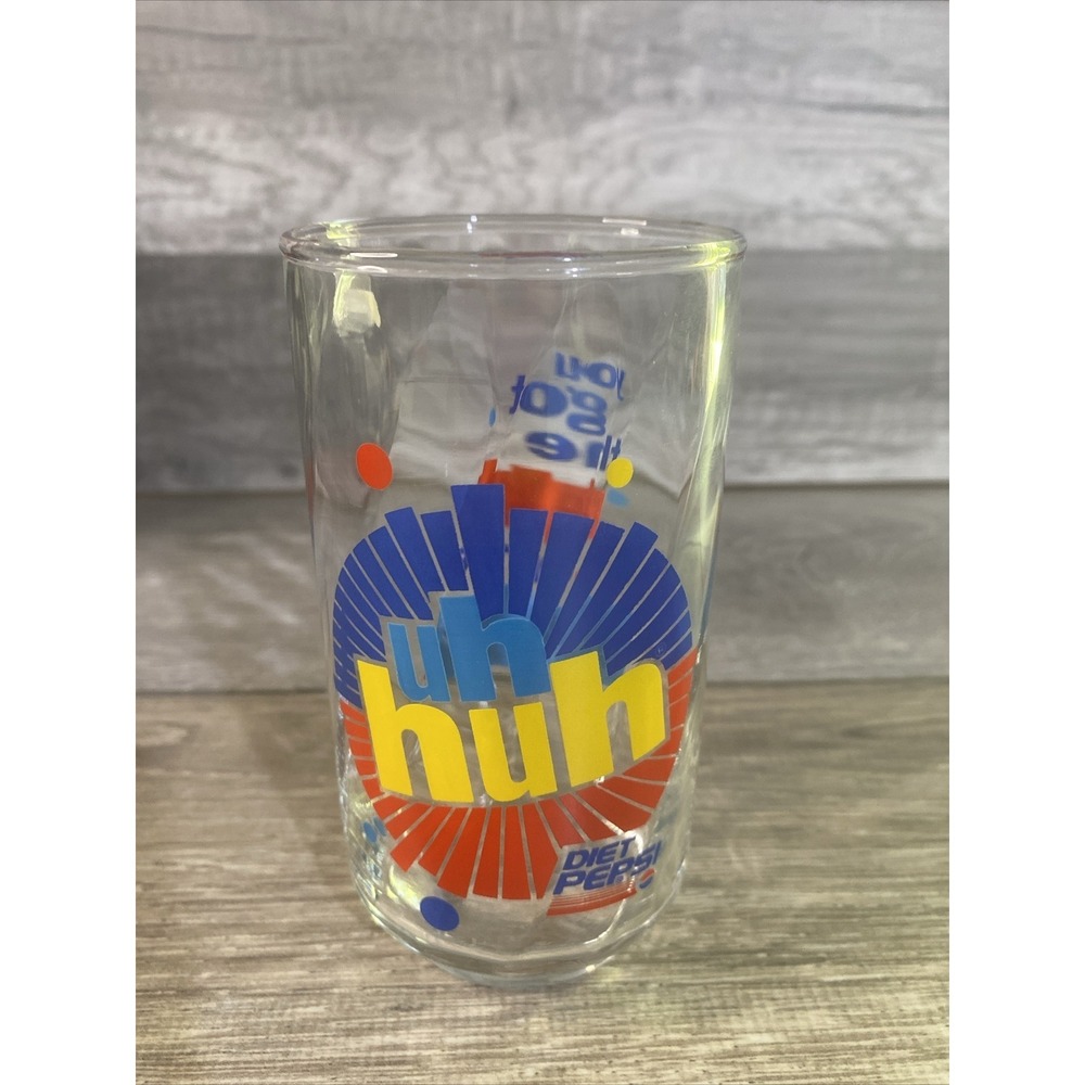 Pepsi Drinking Glass Unisex OS Clear Excellent Uh-Huh You Got The Right One Baby